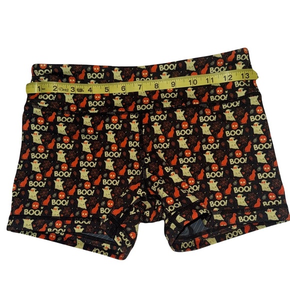 IAB MFG Halloween Ghosts & Cats No Ride Booty Shorts 3” Inseam Sz 6 Orig $50 - Picture 2 of 7